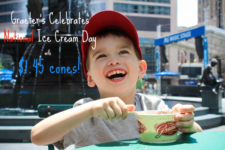 National Ice Cream Day Celebrate the occasion with a $1.45 cone from Graeter's!