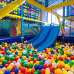 Modern playground in the room