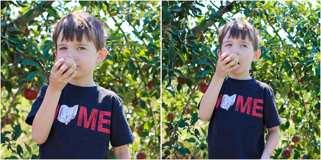 J eating apple