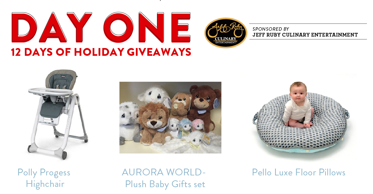 Day 1 of the 12 Days of Holiday Giveaways Sponsored by Jeff Ruby Culinary Entertainment