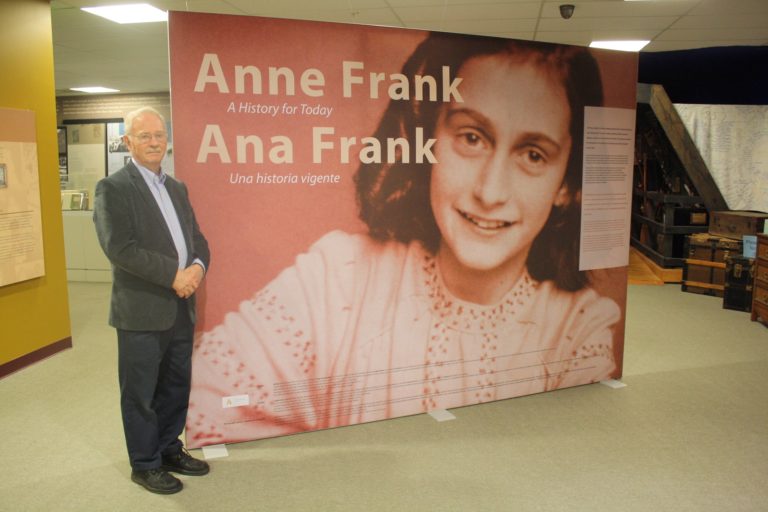 Dr. Henry Fenichel, local Holocaust survivor who, like Anne Frank, was hidden in The Netherlands during WW II
