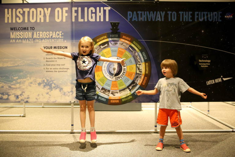 Mission Aerospace Is Open at the Cincinnati Museum Center This high-flying exhibit encourages kids to reach for the stars!