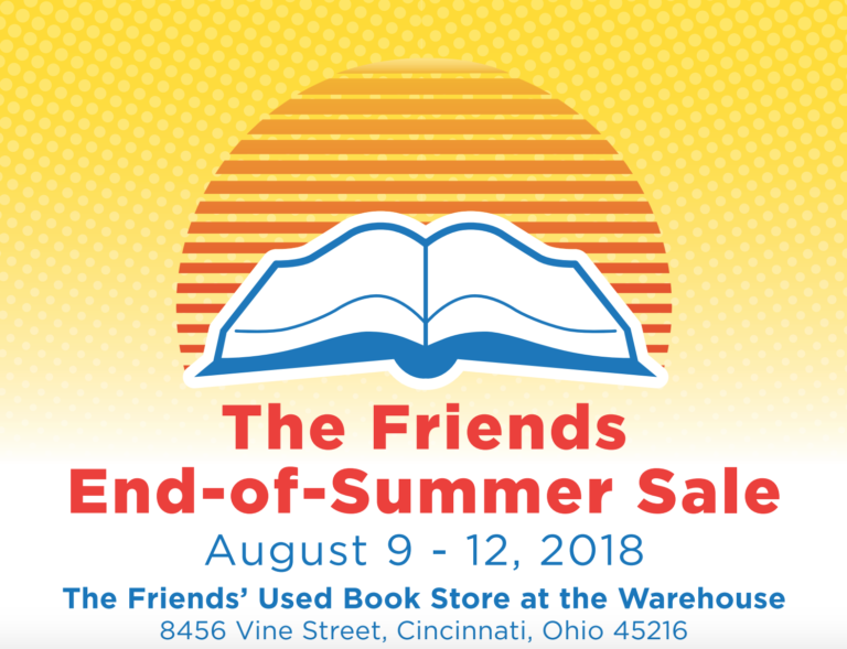 Library Friends End of Summer Sale August 9-12 at the Hartwell Warehouse