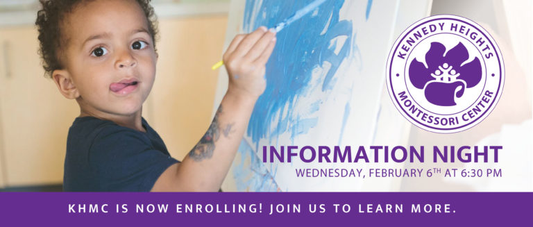 Kennedy Heights Montessori Center Parent Info Night Tonight! Feb. 6th at 6:30 pm
