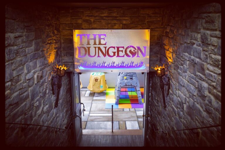 The Dungeon at King Arthur’s Court This medieval-themed play area is FREE!