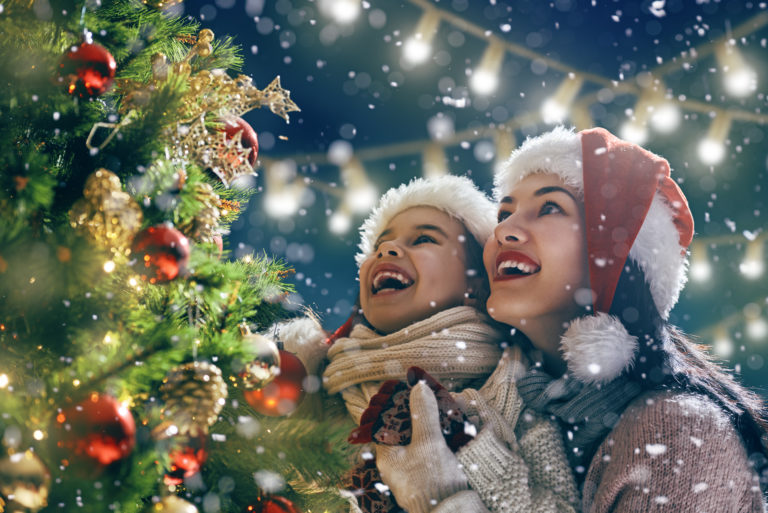 Holiday Lights at Bridgewater Falls Shopping Center