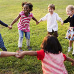 Kids having a fun time together