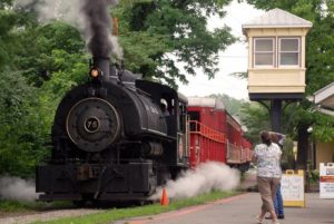 summer steam train