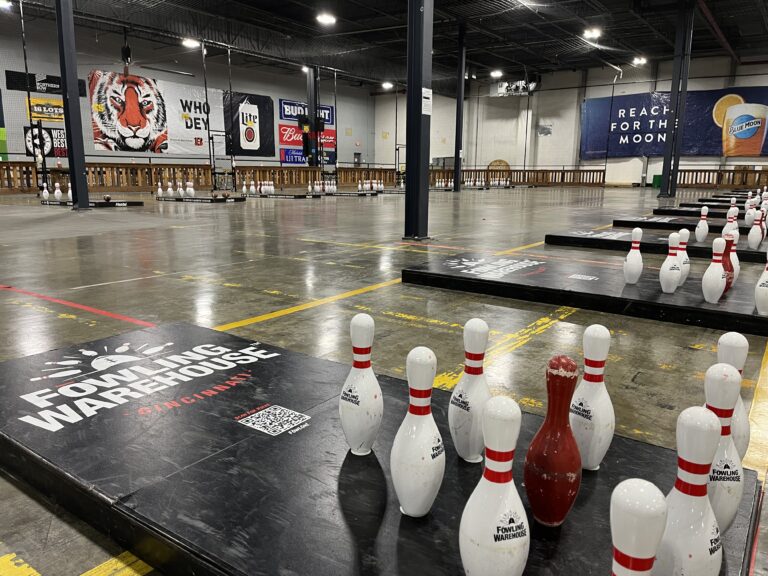 fowling warehouse bowling pins and football