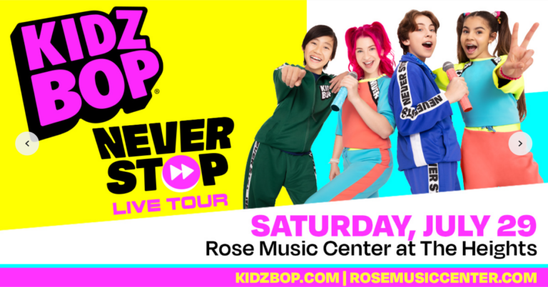 KIDZ BOP Brings Brand-New Live Concert to Rose Music Center on Saturday, July 29!