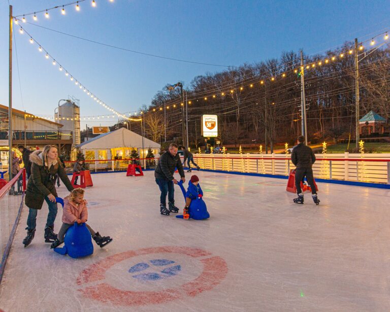 Ice Skating at Fifty West Brewing