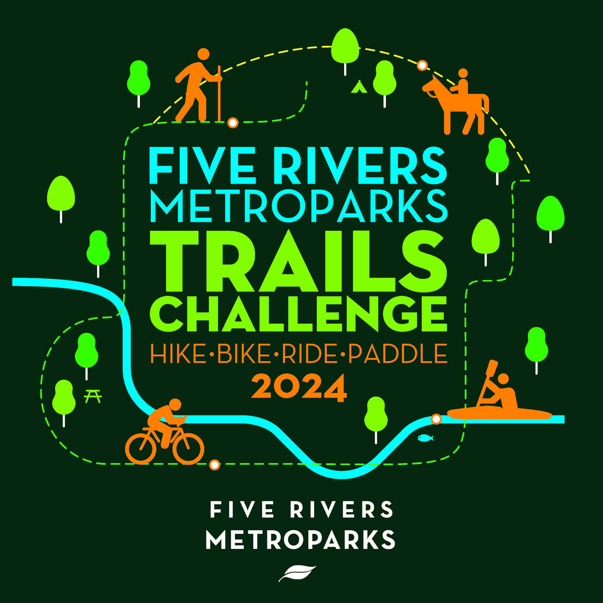 MetroParks Trails Challenge, 2024, Five Rivers, Dayton