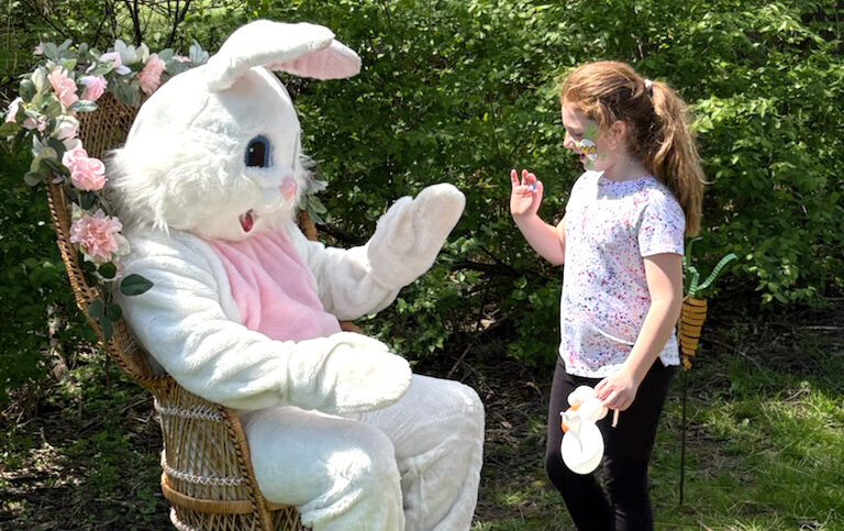 Hop aboard the LM&M Railroad’s Easter Bunny Express! All aboard!