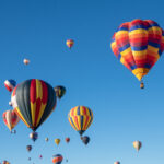 hot air balloons in the sky