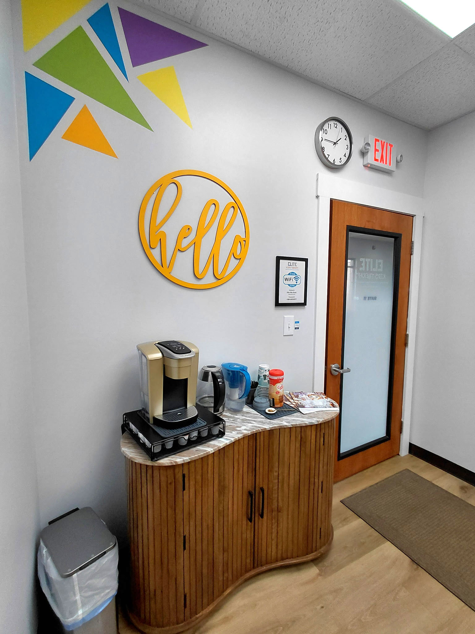 Coffee bar welcome to EKT