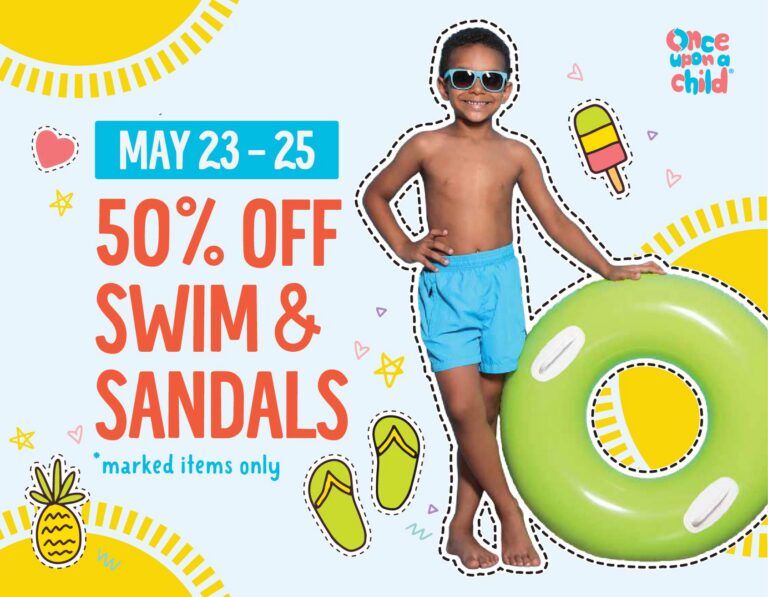 Pools are open! Save on swimwear at Once Upon a Child