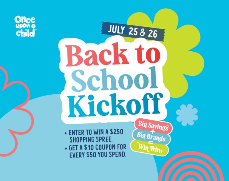 Once Upon a Child is ready for back-to-school shopping!